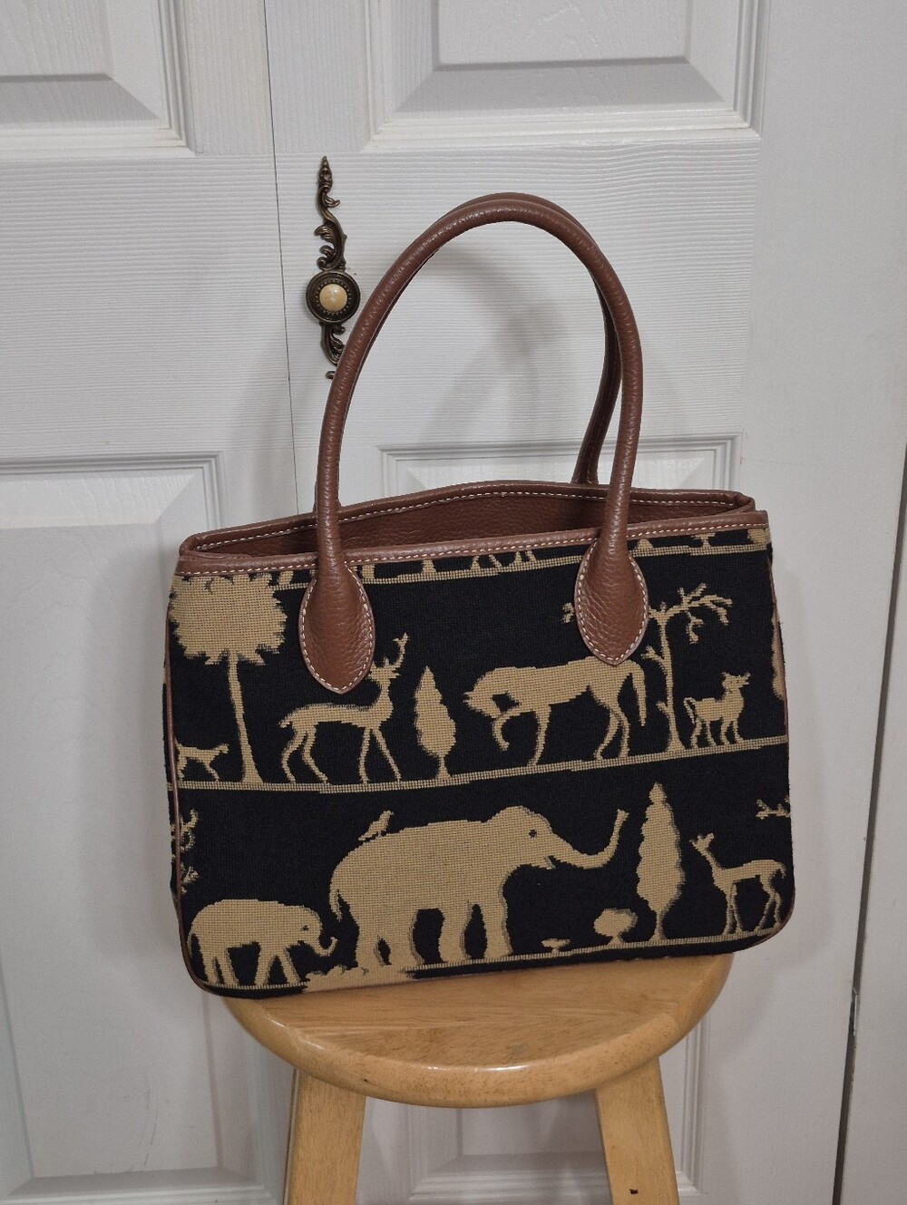 J. McLaughlin Elephant Tote Bag